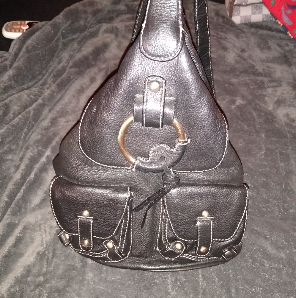 Leather Sling Backpack - image 1